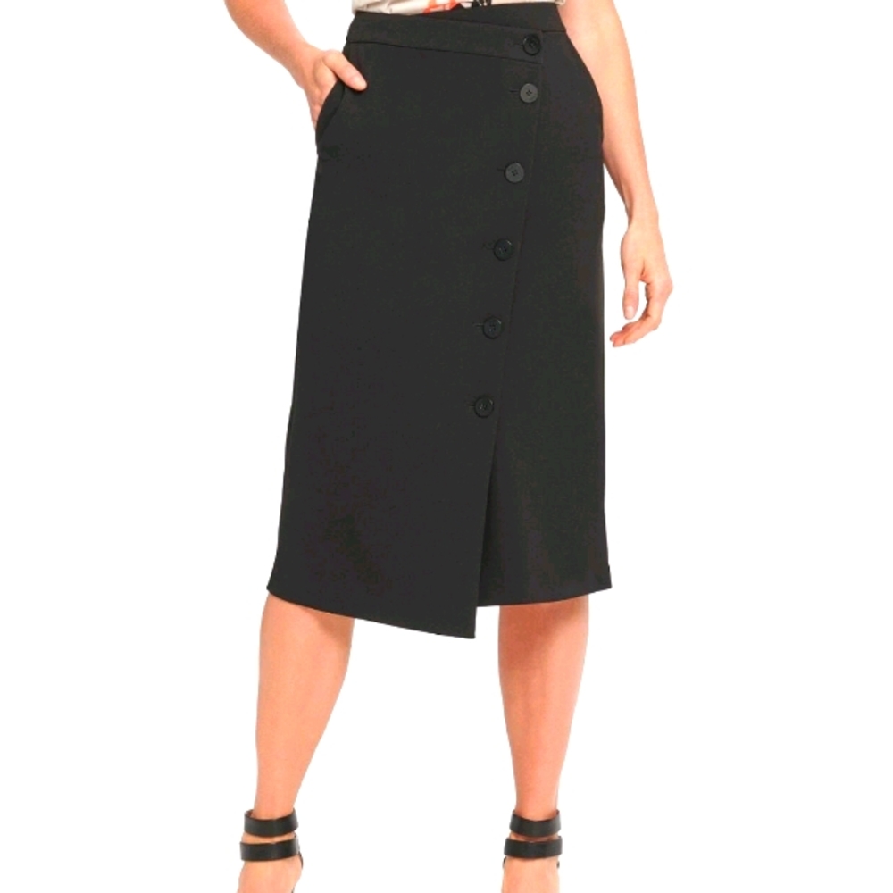 DKNY Button Detail Skirt